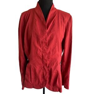 Eileen Fisher Pimento High Collar Jacket - XL (NWT)
